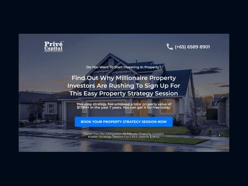 Investment Firm Landing Page - Prive Capital