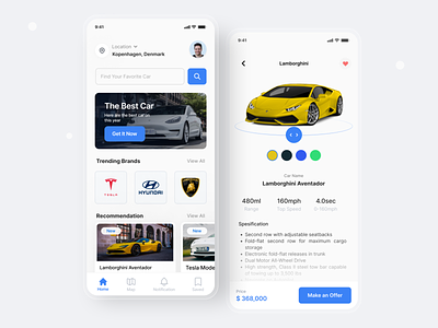 Dealer Car | Mobile App Design app car dealer dealercar design mobile ui ux