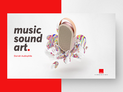 Dali Speakers advertising clean color concept design illustration music product ui ux visual web