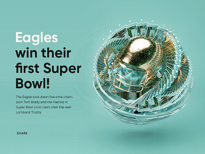 NFL Superbowl advertising card color concept graphics illustration key visual publicity ux visual web