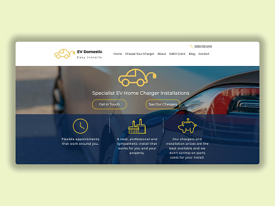 EV Domestic Project design web design website