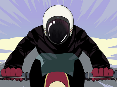 Bike Rider 2 animation illustration vector