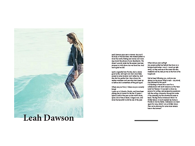 Leah dawson article design layout