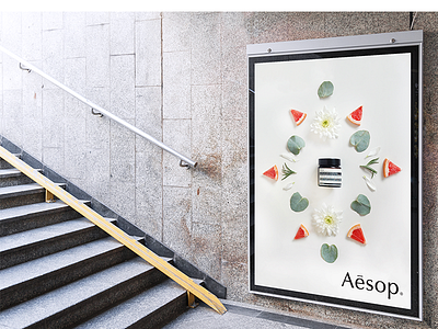 Aesop Ad ad billboard print