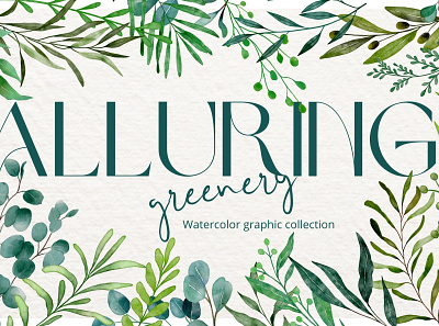 Alluring greenery bouquets clipart frames greenery watercolor florals watercolorclipart
