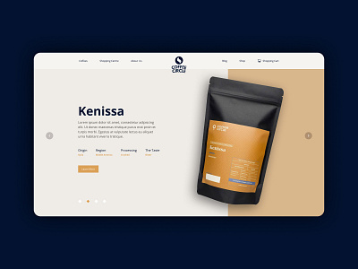 Coffee, Website coffee design illustration landing page ui ux website