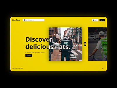 Eats, Landing Page, Website design eats illustration landing page ui website