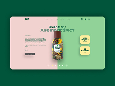 Parfume, Website, Landing Page design landing page parfume ui ux website