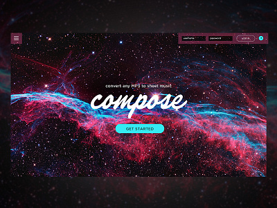 Compose app mp3 music webapp webdesign