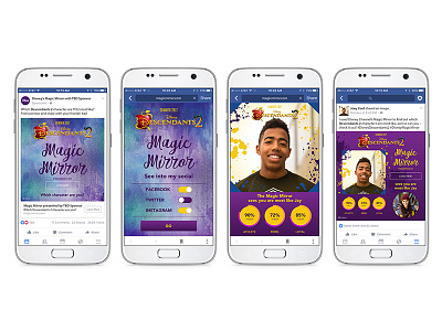 Magic Mirror app app design facebook social media