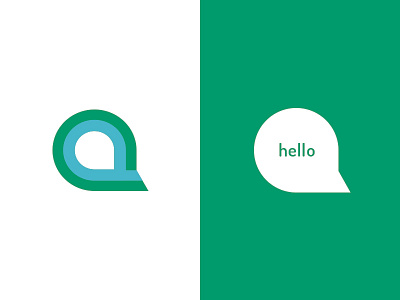 Aalogo a icons initials letters logo logo design speaker speech bubble type