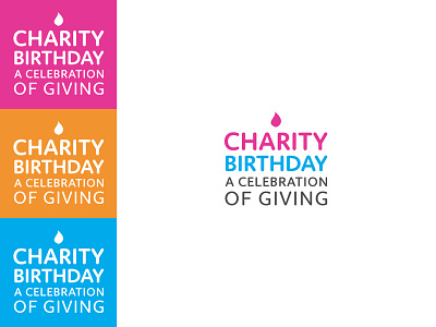 Charity Birthday birthday cake charity logo logo design non profit
