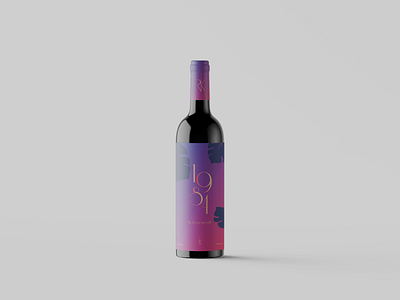 Colorful Wine Label 🍷