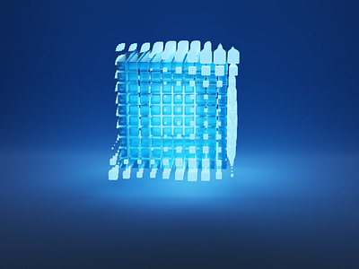Анимация куба для проекта на behance 3d 3д модель animation behance design graphic design illustration nft ui блендер блендер 3д геометрия иллюзия куб лед модерн неон ноды проект стекло