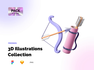 Valentine’s Day: Freebies collection 10clouds 3d collection figma freebies icons illustration library pack productdesign sketch