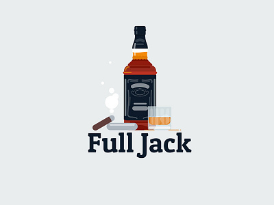 Full Jack alcohol cigar full jack illustration jazz boys whisky