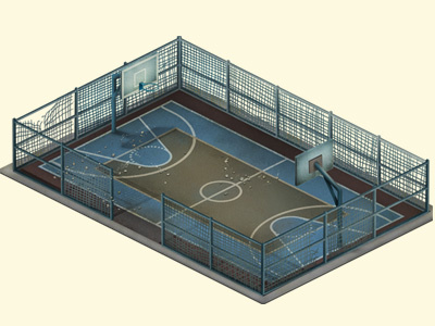 Basketball basketball game illustration ioio model