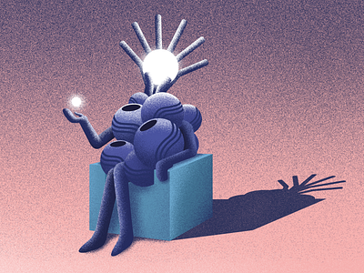 Thinker adobe illustrator adobe photoshop character character design illustration