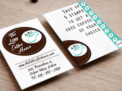 Businesscard businesscard coffee shop logo