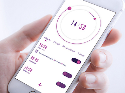 Clock UI adobe illustrator cc adobe photoshop cc app design clock app mobile