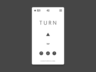 Turn Mockup Dribbble game minimalism minimalistic mobile mockup simple