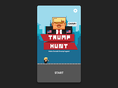 Trump Hunt iOS Mockup