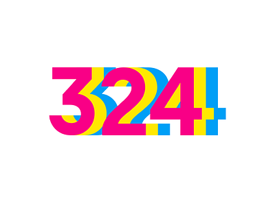 324 Logo 324 app branding cmyk game icon logo mobile