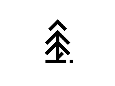 Pine Logo Inspiration black fir forest inspiration logo minimal pine tree vector white