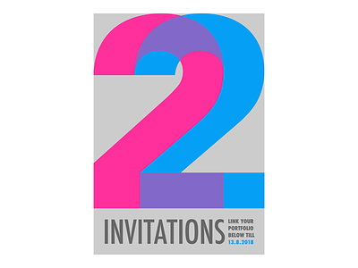 2 dribbble invitations 2 design dribbble invitation invite joyce mike poster print