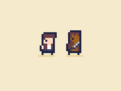 Han Solo & Chewbacca - Daily Pixel Characterdd