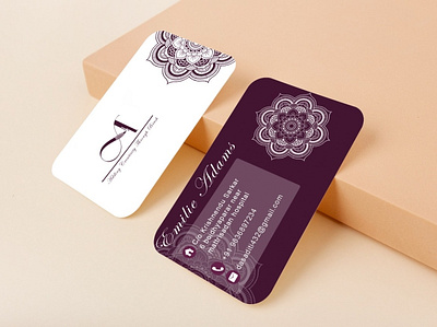 V-card branding business graphic design
