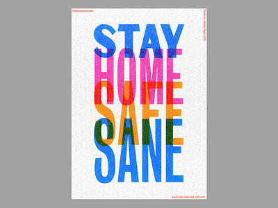 Stay Sane overlay transparency typography