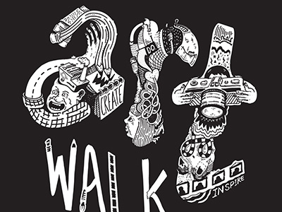 Art Walk 2017 art illustration lettering