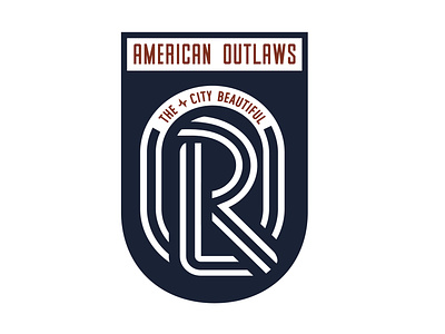 American Outlaws Orlando american outlaws branding logo monogram orlando vector