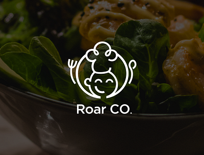 Roar CO Delivery food branding design graphic design illustration logo monogram typography