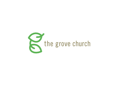 The Grove Church Logo brand branding church g green icon identity leaf line logo plant rounded