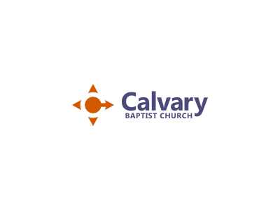 Calvary Baptist Church arrow baptist brand branding c calvary church compass icon identity logo negative