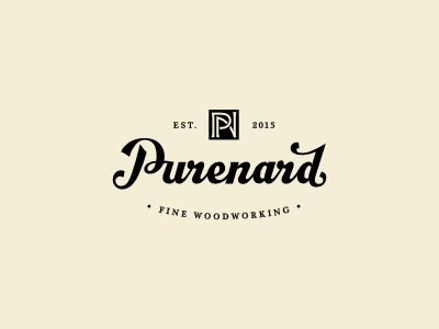 Fine Woodworking brand classic craft craftsman custom font identity lettering logo monogram script wood