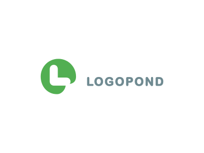 LogoPond logo brand circle identity l logo lp monogram p pond round rounded sans