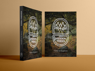 Hidden Treks - Hiking Book Logo Design branding briefbox design graphic design logo logo design