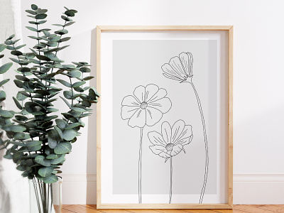 Line Drawing Flowers art drawing illustration line drawing