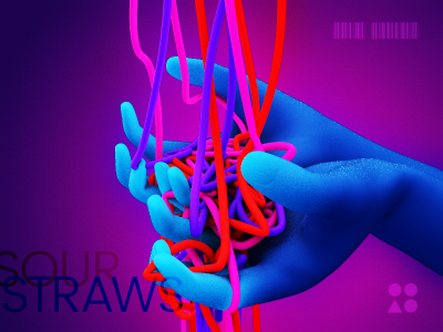 🔹 Sour Straws LP🔹 3d after effects c4d cinema 4d neon sour sss translucent