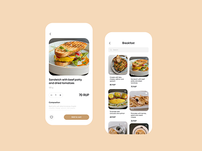 Nashe Cafe Food Delivery app delivery eat food foods mobile mobileapp mobiledelivery ui