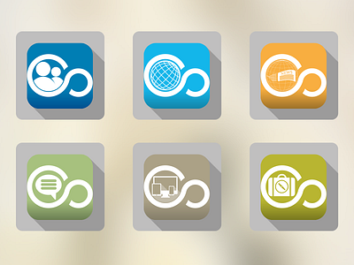 Intranet portal icons and thumbnails flat icon icons thumbnails