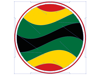 Ghana icon bezier curve ghana icon logo mark waves