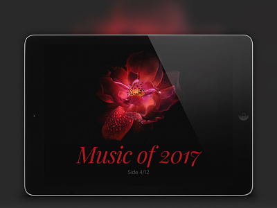 Music of 2017, side 4/12 editorial layout march music publishing responsive web webdesign
