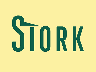 Stork animal brand branding identity logo mark stork strong type