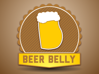 Beer Belly bar beer brand logo