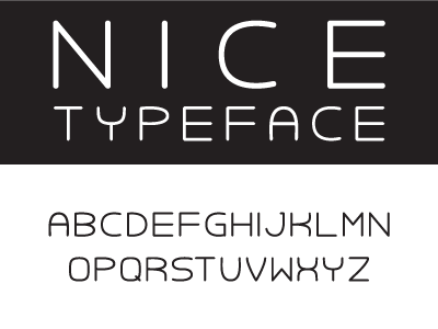 Nice Typeface hand drawn specimen type design typeface typography