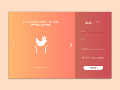 Daily UI Challenge #001 - Sign Up